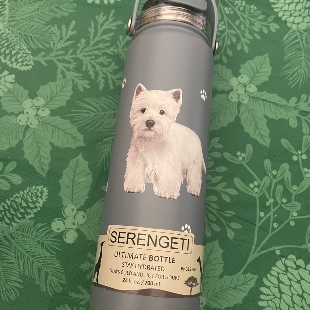 NIB Serengeti Ultimate Bottle with Westie Dog Design